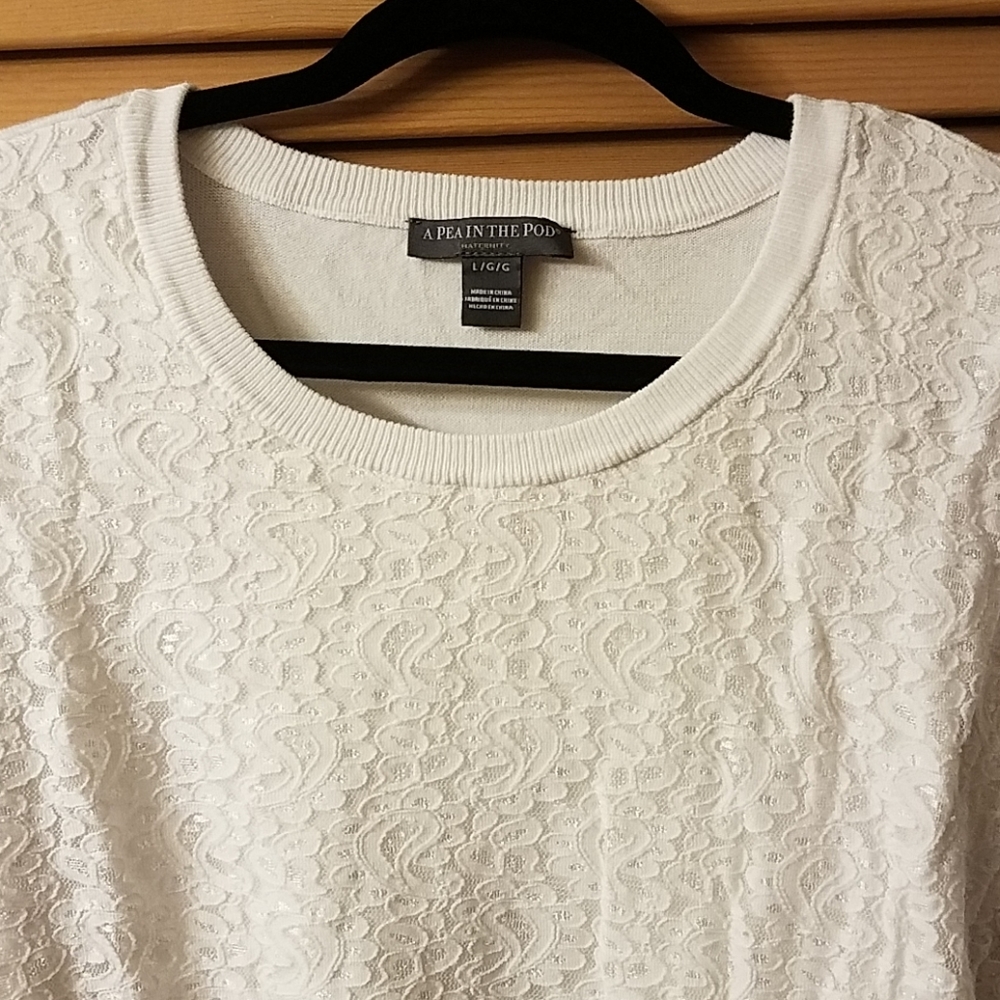 💥HP💥 White maternity sweater